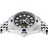 Image 3 : Rolex Ladies Stainless Steel Black Diamond Lugs & Sapphire Datejust With Watch W