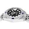 Image 4 : Rolex Ladies Stainless Steel Black Diamond Lugs & Sapphire Datejust With Watch W