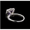 Image 3 : 14KT White Gold 2.43 ctw Tanzanite and Diamond Ring