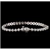 Image 2 : 14KT White Gold 3.35 ctw Diamond Tennis Bracelet
