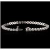 Image 3 : 14KT White Gold 3.35 ctw Diamond Tennis Bracelet