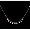 Image 1 : 0.52 ctw Diamond Necklace - 14KT White Gold