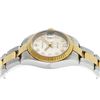 Image 3 : Rolex Ladies Quickset 2 Tone 18K Cream Diamond Datejust Oyster Band Wristwatch W
