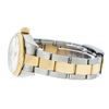Image 4 : Rolex Ladies Quickset 2 Tone 18K Cream Diamond Datejust Oyster Band Wristwatch W