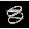 Image 1 : 0.95 ctw Diamond Ring - 14KT White Gold