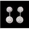 Image 1 : 1.66 ctw Diamond Earrings - 14KT White Gold