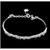 Image 1 : 0.87 ctw Diamond Bracelet - 14KT White Gold