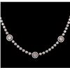 Image 1 : 2.53 ctw Diamond Necklace - 14KT White Gold