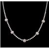 Image 2 : 2.53 ctw Diamond Necklace - 14KT White Gold
