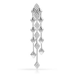 18k White Gold 0.55CTW Diamond Pendant, (I1/H-I)