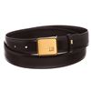 Image 1 : Dunhill Black Leather Gold Buckle Belt