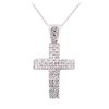 Image 1 : 2.34 ctw Diamond Pendant And Chain - 14KT White Gold