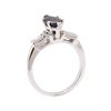 Image 4 : 1.39 ctw Blue Sapphire and Diamond Ring - Platinum