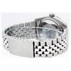 Image 7 : Rolex Mens Stainless Steel Black Diamond & Ruby 36MM Datejust Wristwatch
