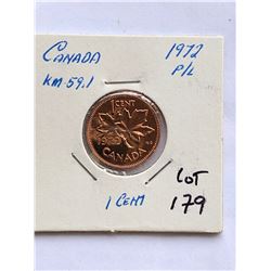 1972 CANADA 10 CENTS PROOF-LIKE DIME COIN