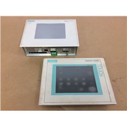(2) Siemens 1P 6AV6 642-0BA01-1AX1 & 6AV3627-1NK00-2AX0 Touch Panel