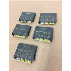 (5) Siemens 6ES7122-1BB10-0AA0 Output Module