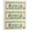 Image 2 : 3 CONSECUTIVE 2004 A $10.00 STAR NOTES BOSTON