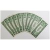 Image 2 : 10 PCS 1935 $1.00 SILVER CERTIFICATES