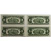 Image 2 : 4 PCS. 1953 $2.00 NOTES