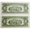 Image 2 : 2 PCS. 1963 $2.00 STAR NOTES
