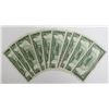 Image 2 : 10 PCS. 1934-A $5.00 SILVER CERTIFICATES