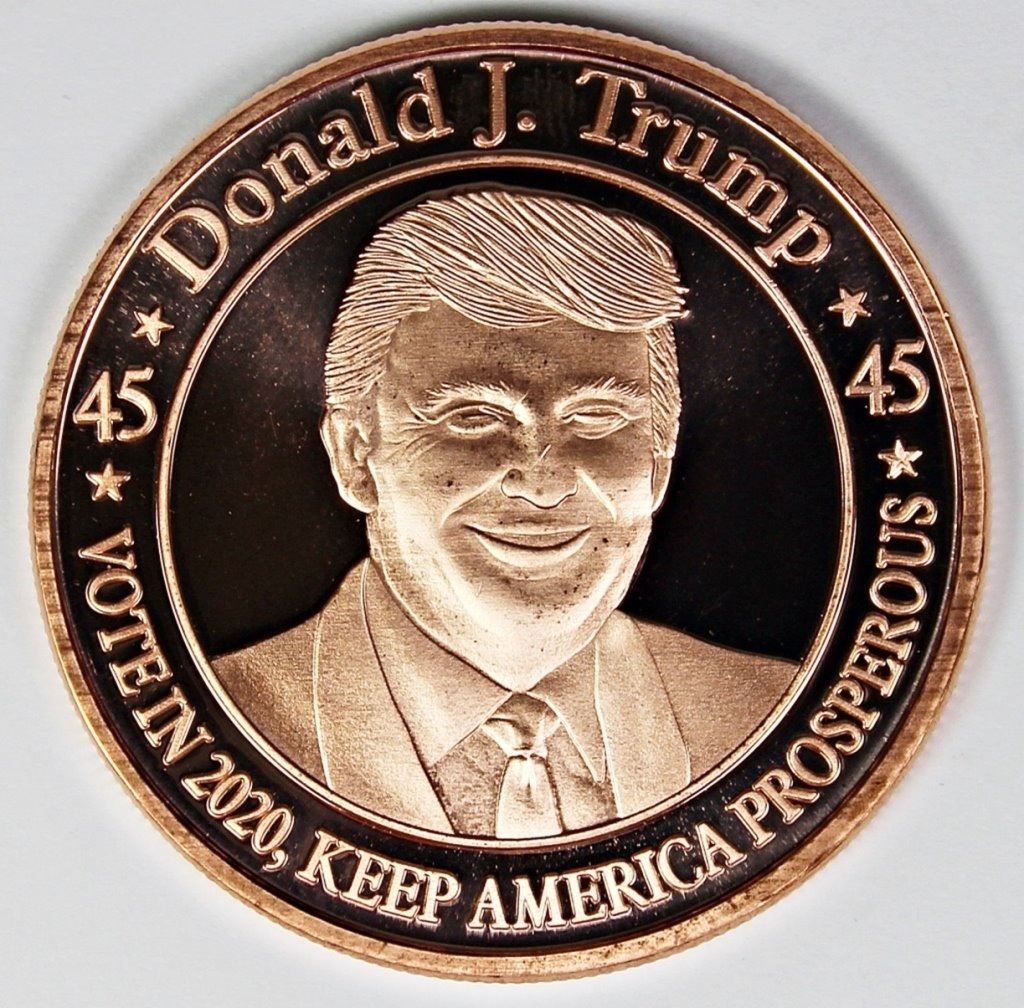 40 PCS DONALD TRUMP COPPER ROUNDS