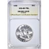 Image 1 : 1958 FRANKLIN HALF DOLLAR, OBCS SUPERB GEM BU FBL