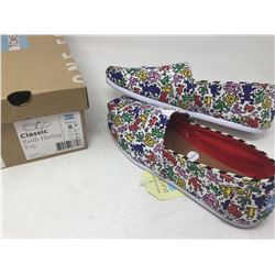 Ladies Toms Shoes- Classic Keith Haring Pop Size 8.5