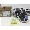 Image 2 : Ladies Toms Shoes- Classic Black & White Tropical Print Size 5.5