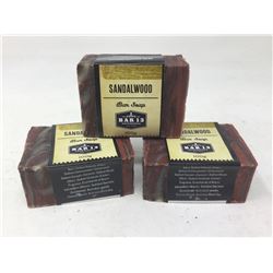 Bar 13 Soapworks Bar Soap- Sandalwood (3 x 100g)