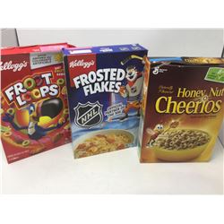 Lot of Assorted Cereal
