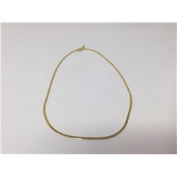 14kt G.P Herringbone Necklace
