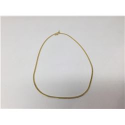 14kt G.P Herringbone Necklace