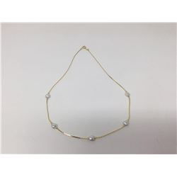 14kt G.P Ladies Perl Necklace