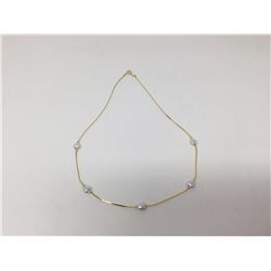 14kt G.P Ladies Perl Necklace