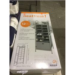 Neat Freak 12 Cubby Vertical Organizer w/ Drawer