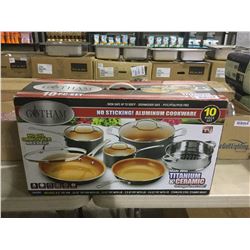 Gotham Steel 10pc Aluminum Cookware Set