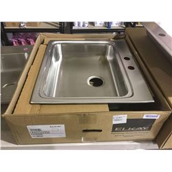 Elkay Lustertone Classic Stainless Steel 25" x 22" x 5-1/2", Single Bowl Sink Model:LRAD2522552