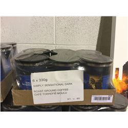 Case of Simply Sensational Dark Roast Ground Coffee (6 x 330g)