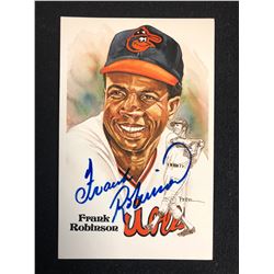 Frank Robinson Autographed Perez Steele Postcard