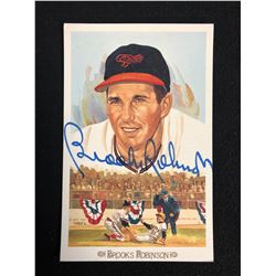 1989 Perez-Steele Celebrations Postcard Brooks Robinson Signed