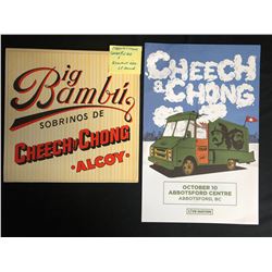 CHEECH & CHONG LOT (OFFICIAL CONCERT POSTER/ NM VINYL RECORD)