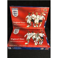 2 x AIRFIX ENGLAND STARS FOOTBALLERS MODEL KITS