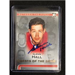 GLENN HALL SIGNED BETWEEN THE PIPES GREATS OF THE GAME HOCKEY CARD