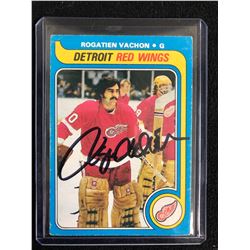 1979-80 O-Pee-Chee Rogatien Vachon #235 Signed Hockey Card