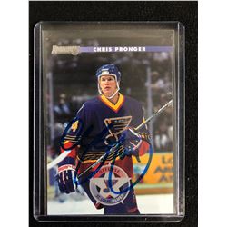 CHRIS PRONGER SIGNED DONRUSS HOCKEY CARD