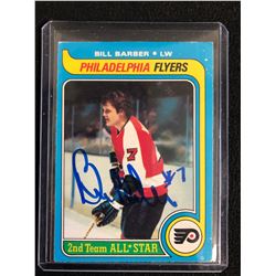 BILL BARBER SIGNED 2ND YEAR ALL-STAR HOCKEY CARD