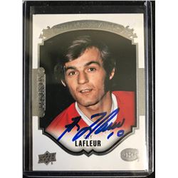 GUY LAFLEUR SIGNED UPPER DECK LEGENDS HOCKEY CARD