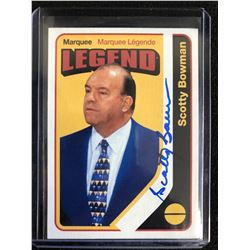 SCOTTY BOWMAN SIGNED MARQUEE LEGEND HOCKEY CARD